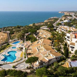 Algar Seco Parque | Carvoeiro, Algarve | birds-eye view of resort and ocean