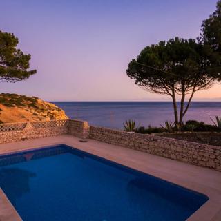 Algar Seco Parque | Carvoeiro, Algarve | pool view at sunset 